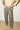 ALBERTA FERRETTI GREY STRIPED VIRGIN WOOL STRAIGHT-LEG TROUSERS
