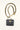 TWINSET BLACK LEATHER MINI BELT BAG WITH GOLD CHAIN DETAIL
