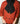 VINTAGE CORAL RED WOOL PEA JACKET WITH LAMB FUR COLLAR