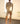 Beige Semi-Transparent Cashmere Dress with Feather Detail Waistband