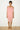 PRE-LOVED MM6 COTTON DUSTY PINK V-NECK DRESS WITH SHOULDER CUT-OUTS