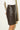 PRE-LOVED JIL SANDER DARK BROWN LEATHER MINI SKIRT WITH SIDE DART DETAILS