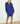 ARCHIVE THIERRY MUGLER COBALT BLUE WOOL SKIRT SET