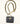 TWINSET BLACK LEATHER MINI BELT BAG WITH GOLD CHAIN DETAIL
